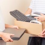 Volunteer,Collecting,Used,Technology,Gadgets,To,Charity.,Donation,Box,With